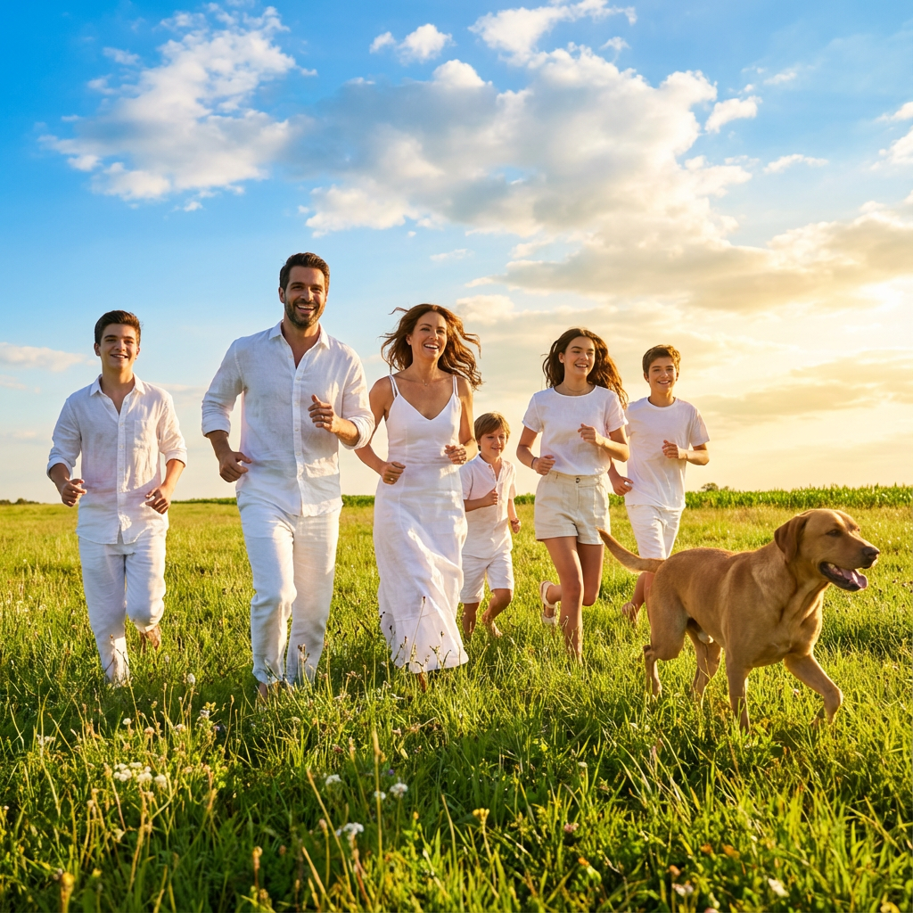 Família brasileira em reunião estratégica